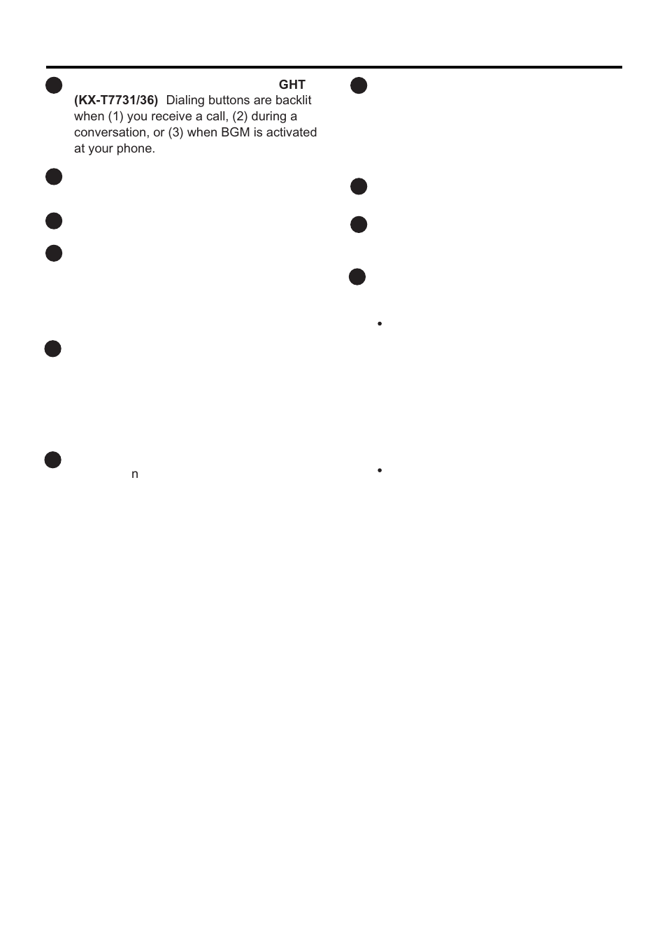 Location of controls | Panasonic KX-TA824 User Manual | Page 9 / 12