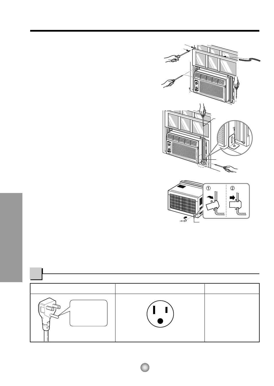 Electrical data, Features and installation | Panasonic CW-C53GK User Manual | Page 10 / 36