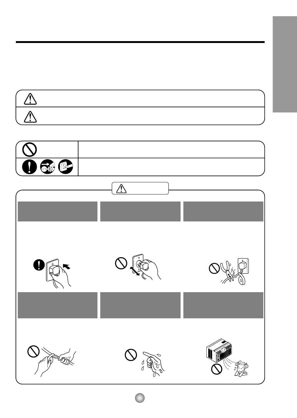 Precauciones importantes de seguridad, Advertencia, Precaucion | Warning | Panasonic CW-C53GK User Manual | Page 23 / 36