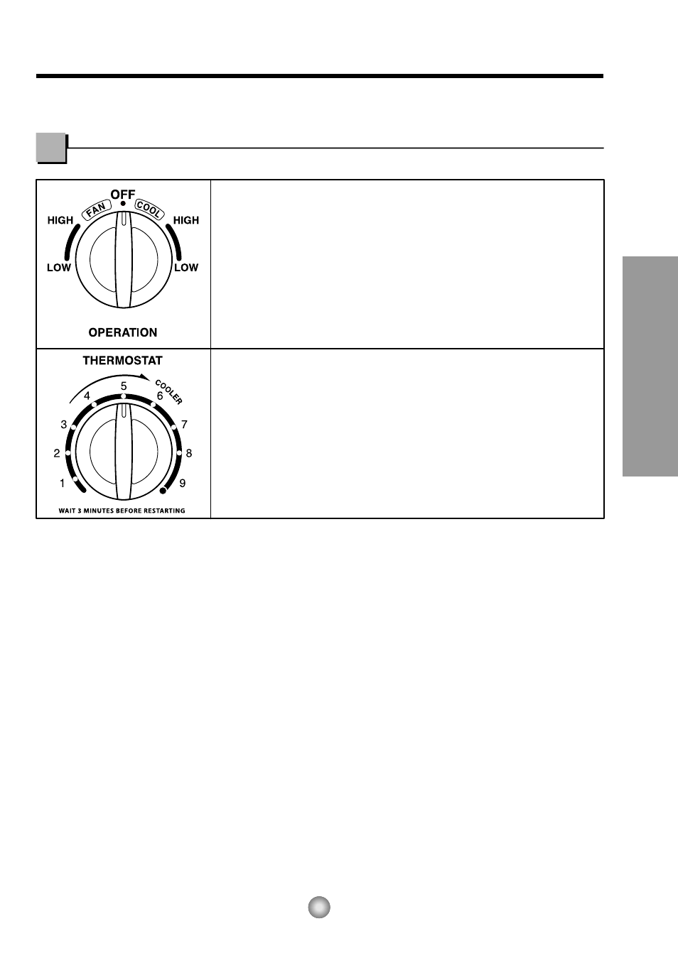 About the controls on the air conditioner, Controls | Panasonic CW-C53GK User Manual | Page 5 / 36