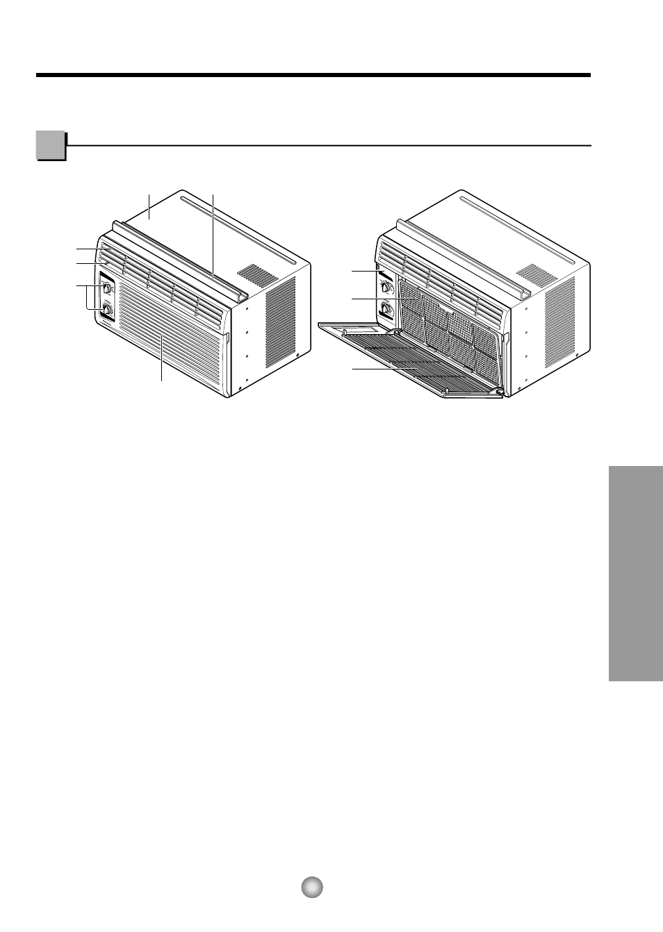 Features and installation, Features | Panasonic CW-C53GK User Manual | Page 7 / 36