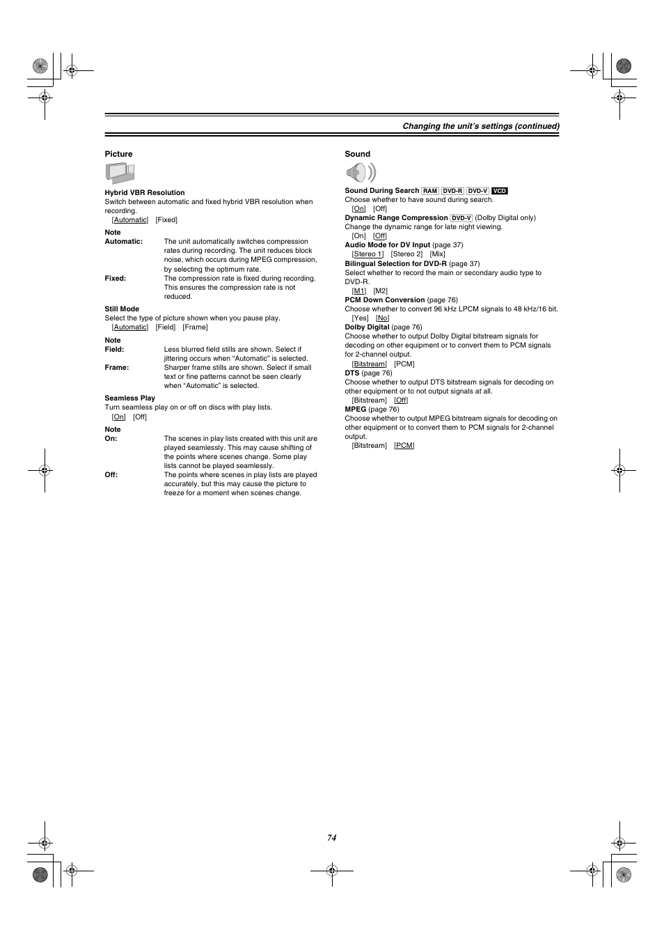 Panasonic DMR-E20 User Manual | Page 74 / 95