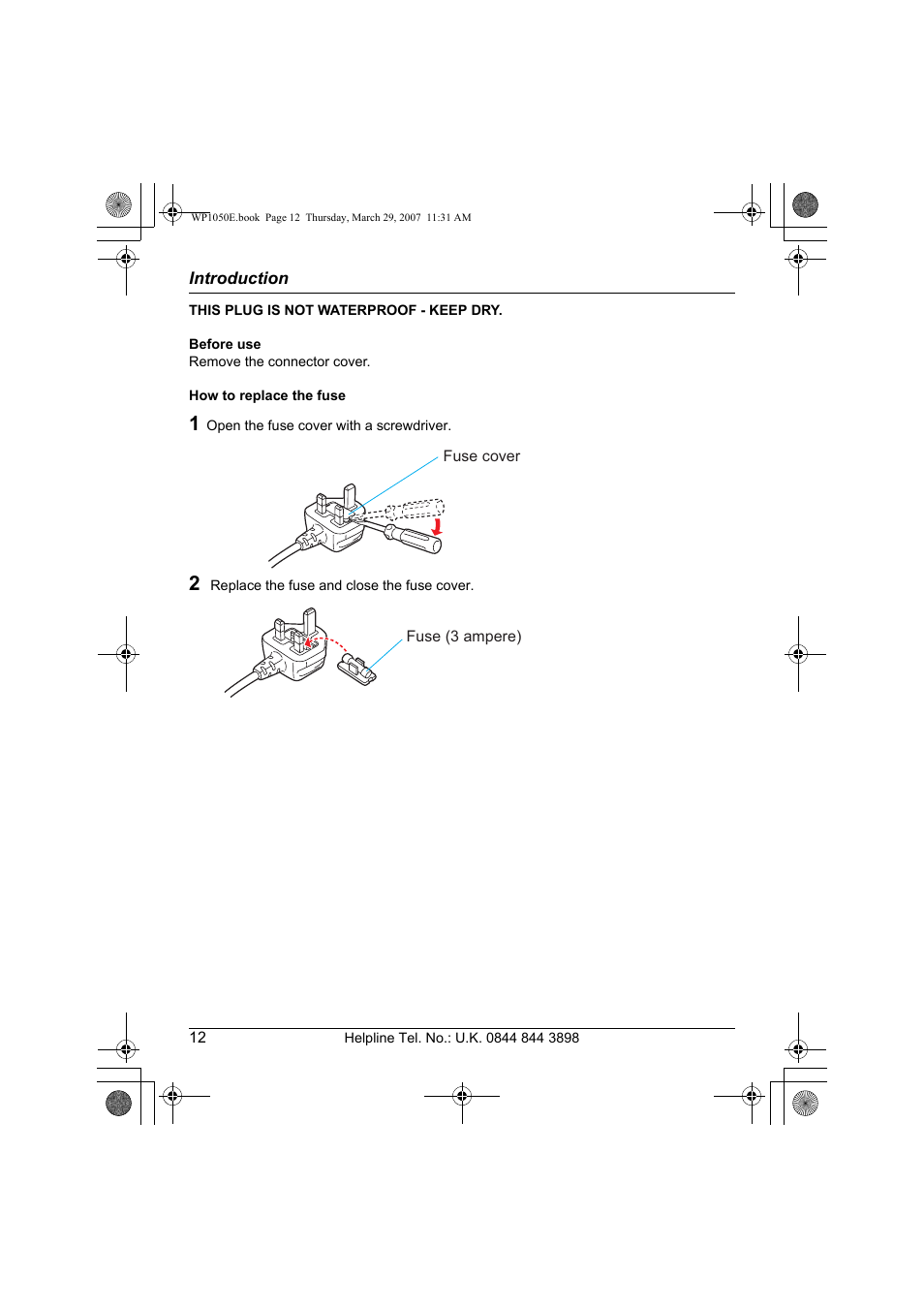 Panasonic KW-WP1050E User Manual | Page 12 / 240