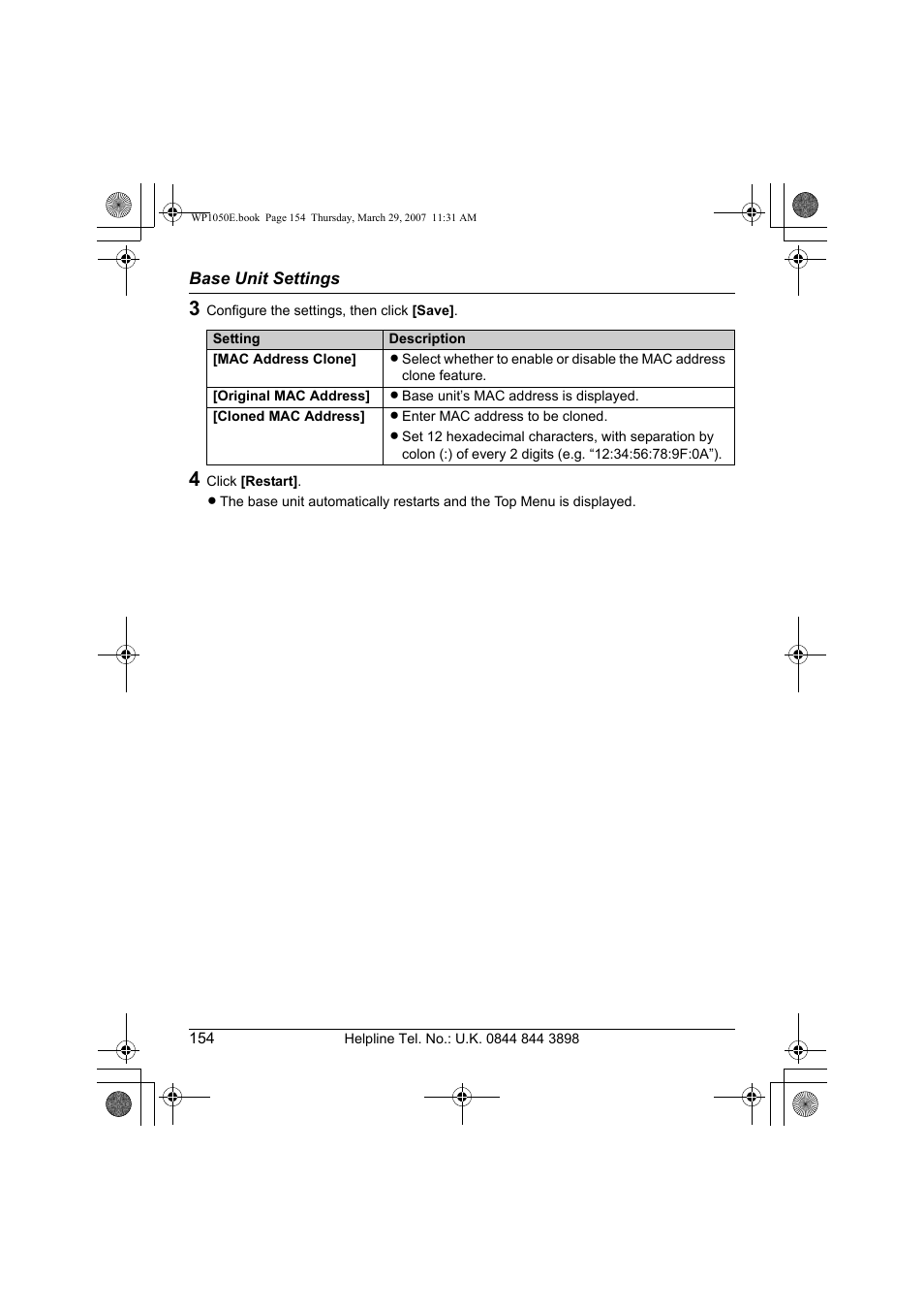 Panasonic KW-WP1050E User Manual | Page 154 / 240
