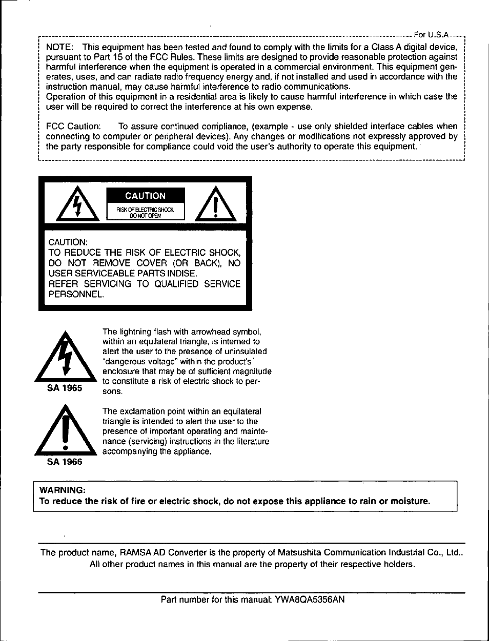 Panasonic WZ-AD96 User Manual | Page 2 / 50