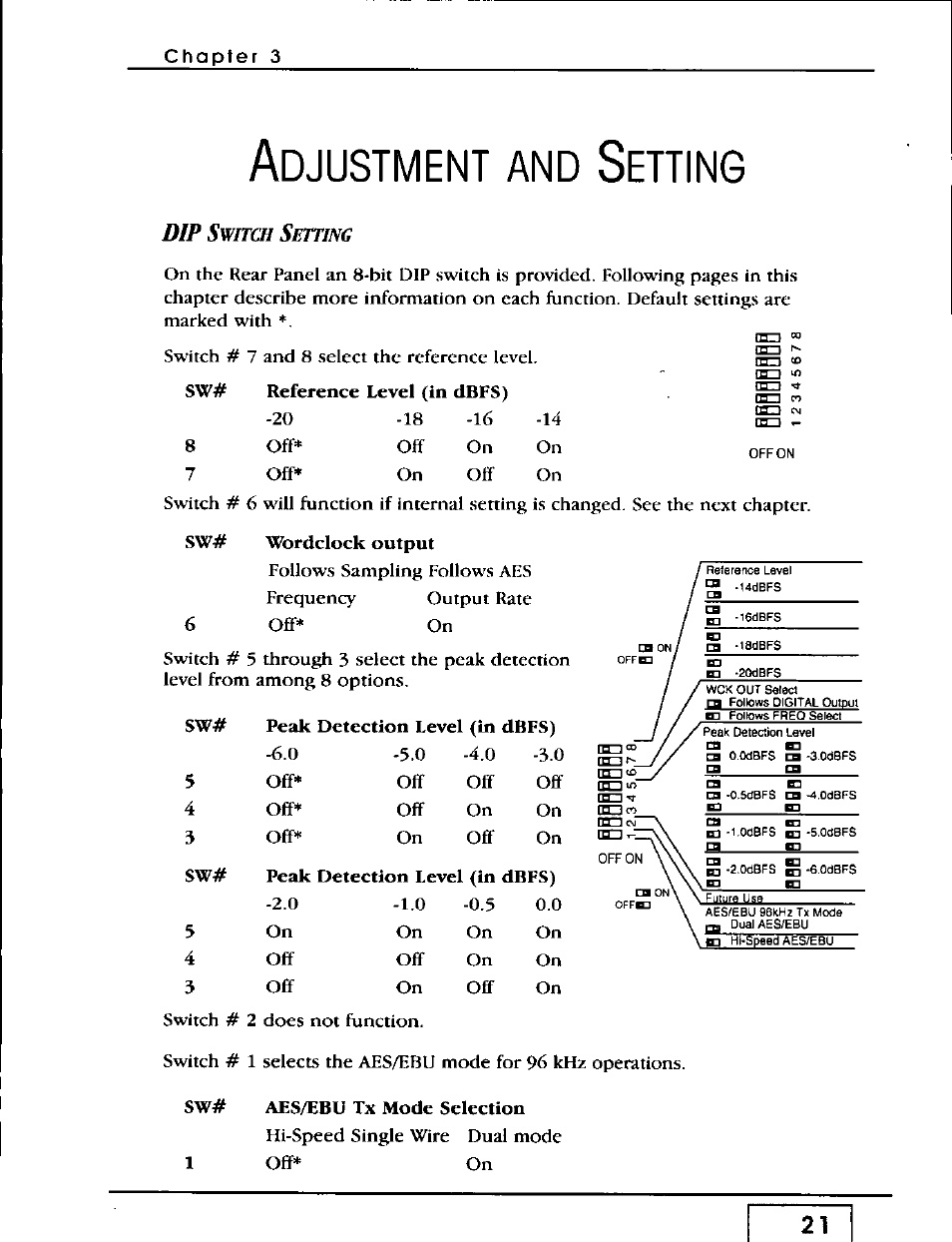 Adjustment and sehing, Adjustment & setting, Djustment | Ehing | Panasonic WZ-AD96 User Manual | Page 20 / 50