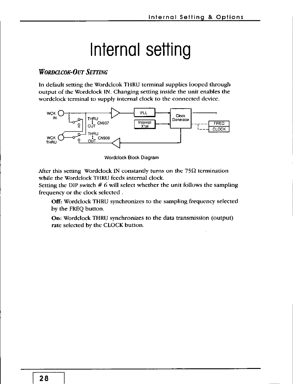 Internal setting | Panasonic WZ-AD96 User Manual | Page 27 / 50