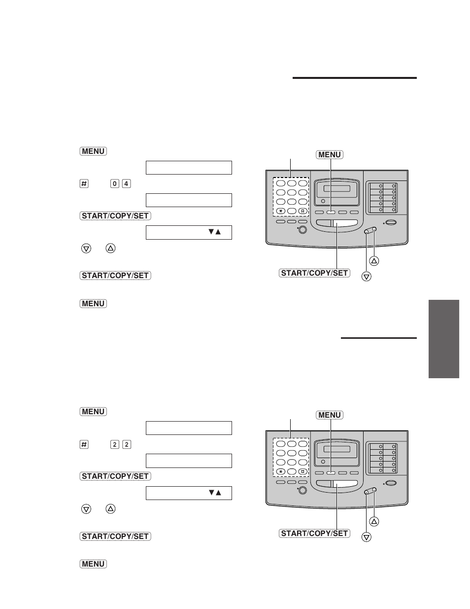 Setting the transmission report printing, Setting the journal report to automatically print | Panasonic KX-FP195 User Manual | Page 57 / 80