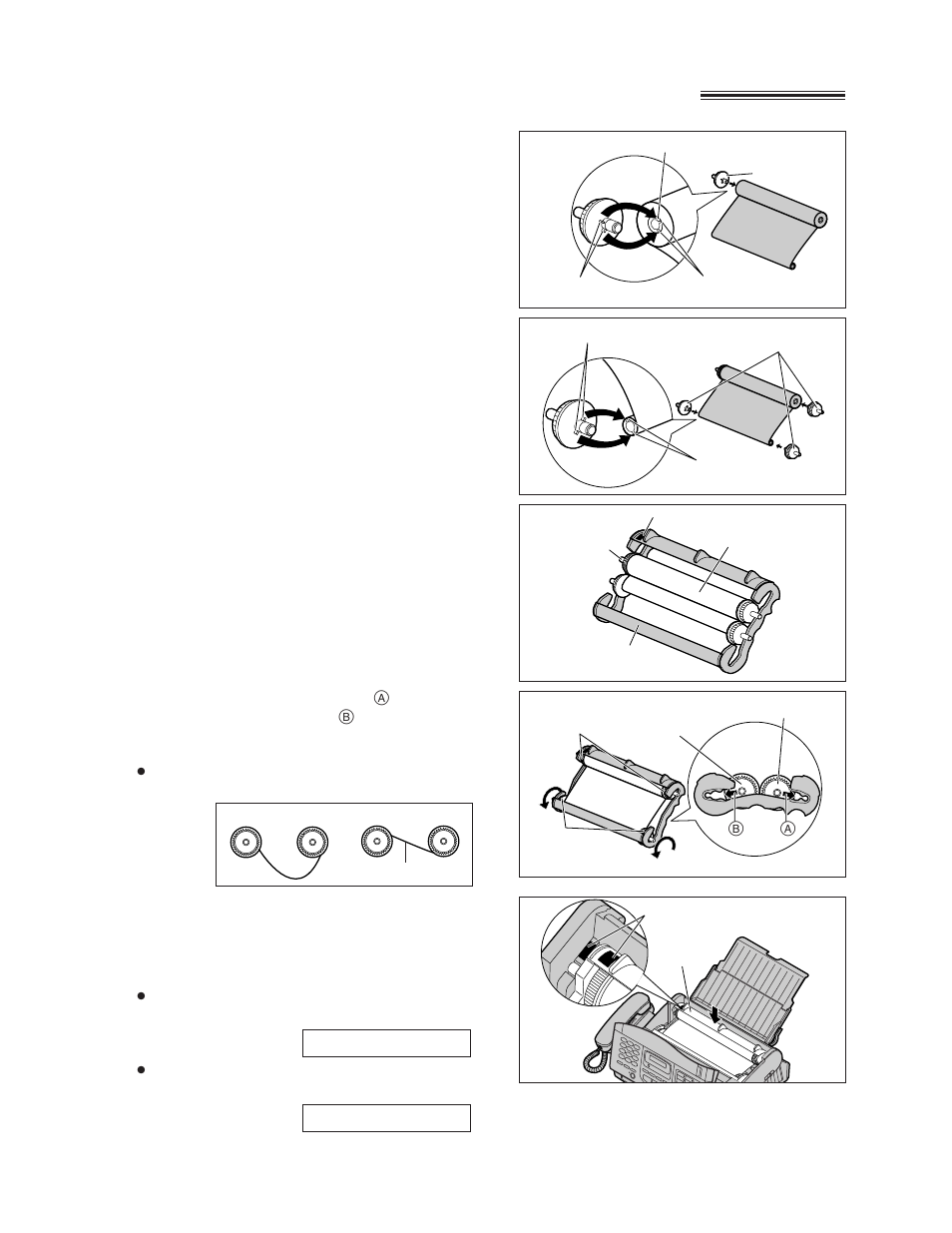 Replacing the film or film cartridge, Cont.) | Panasonic KX-FP195 User Manual | Page 68 / 80