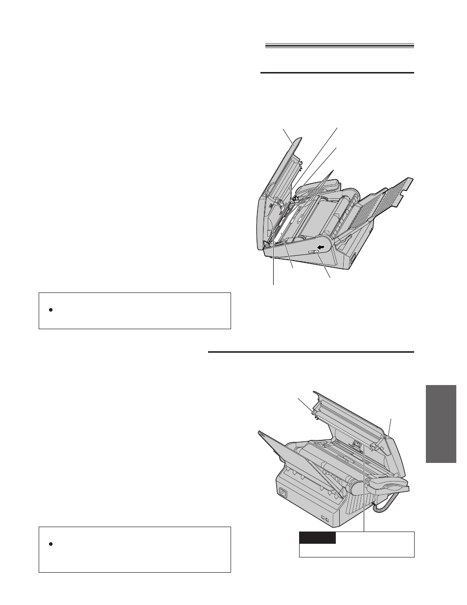 Cleaning the inside of the unit, Cleaning the document feeder unit, Cleaning the thermal head | Panasonic KX-FP195 User Manual | Page 69 / 80
