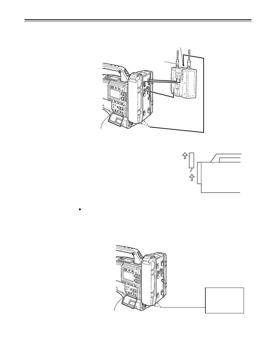 41 – audio input preparations, Mounting a wireless microphone, Connecting an audio component | Panasonic AJ-D610WBp User Manual | Page 41 / 160
