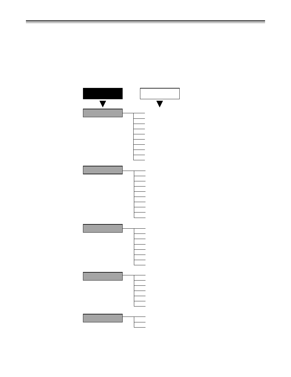 47 – displaying menus on the viewfinder screen, Displaying the setting menu inside the viewfinder, Setting menu configuration | Panasonic AJ-D610WBp User Manual | Page 47 / 160