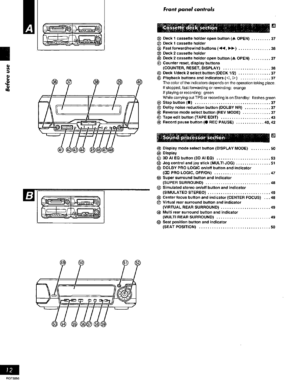 Panasonic SC-DV100 User Manual | Page 12 / 68