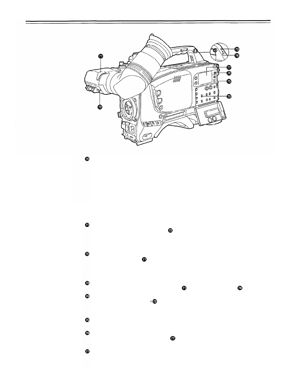 Warning/status display section, Controls and their functions | Panasonic AJ-D700P User Manual | Page 22 / 136