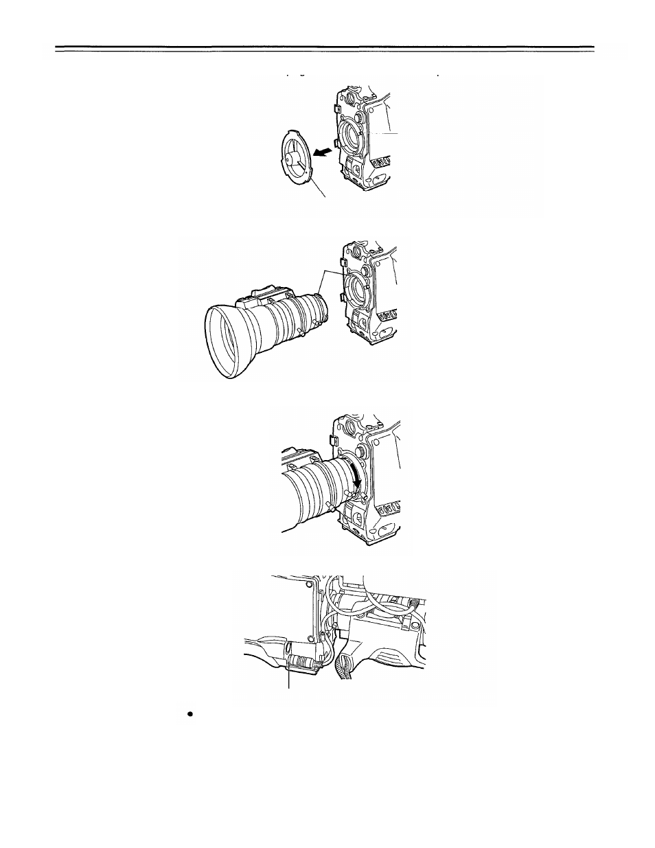 Mounting the lens, Mounting the lens 1 | Panasonic AJ-D700P User Manual | Page 29 / 136