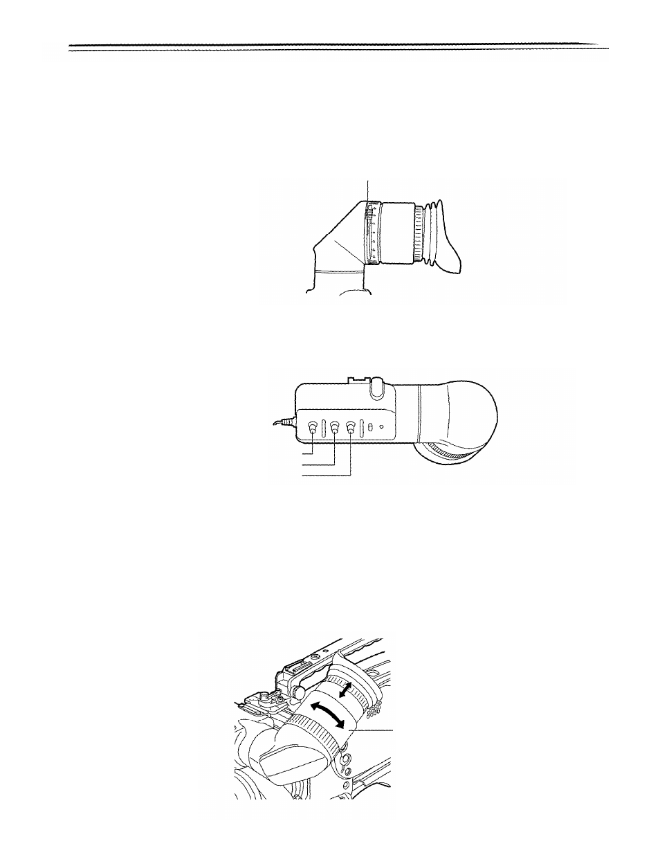 Adjusting the diopter and screen, Adjusting the eyecup position, Adjusting the viewfinder | Panasonic AJ-D700P User Manual | Page 34 / 136