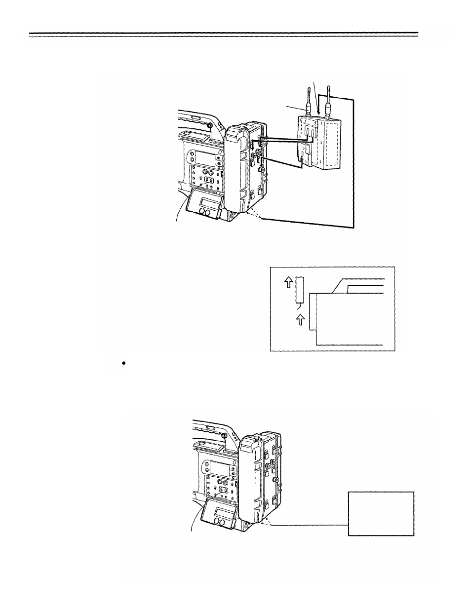 Mounting a wireless microphone, Connecting an audio component | Panasonic AJ-D700P User Manual | Page 41 / 136