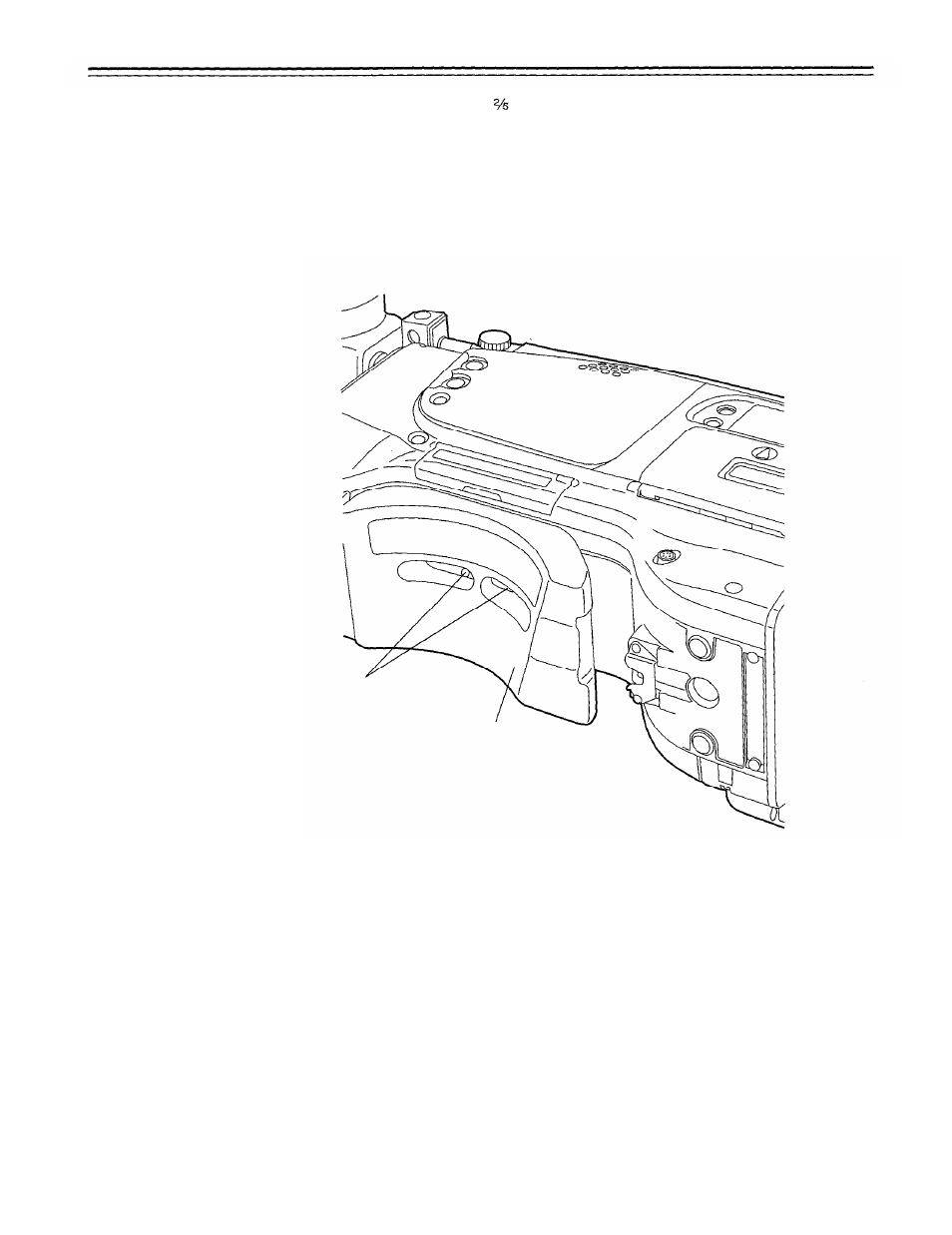 Adjusting the shoulder pad position, Bottom | Panasonic AJ-D700P User Manual | Page 44 / 136