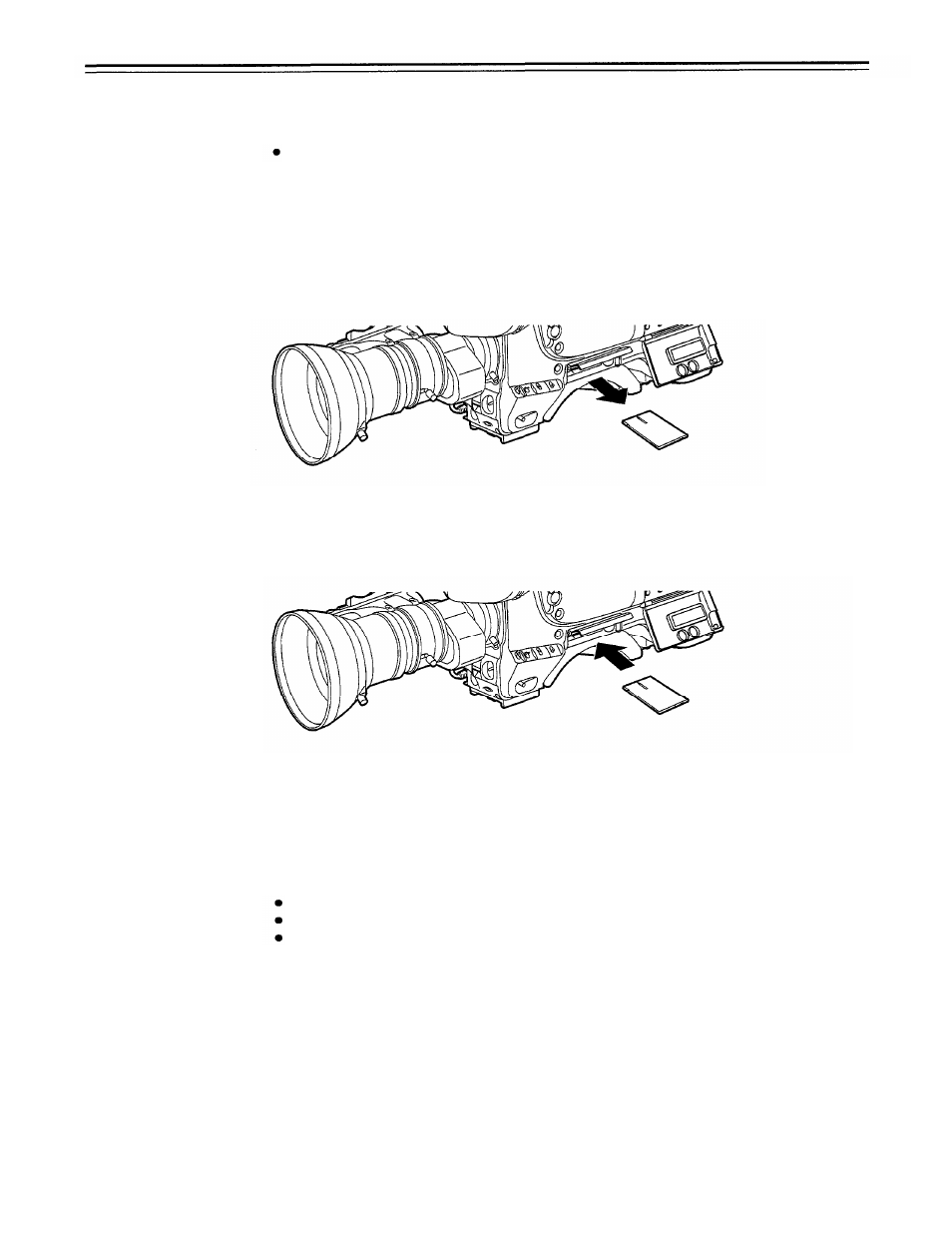 Setup card operations, Setup card handling | Panasonic AJ-D700P User Manual | Page 81 / 136