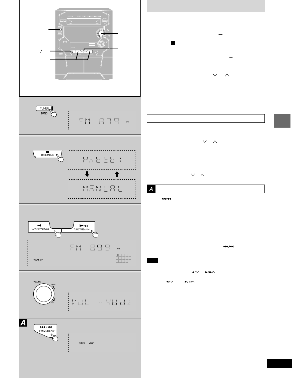 Listening to radio broadcasts | Panasonic SC-AK58 User Manual | Page 15 / 40