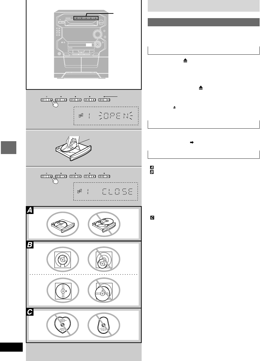 Listening to compact discs | Panasonic SC-AK58 User Manual | Page 16 / 40
