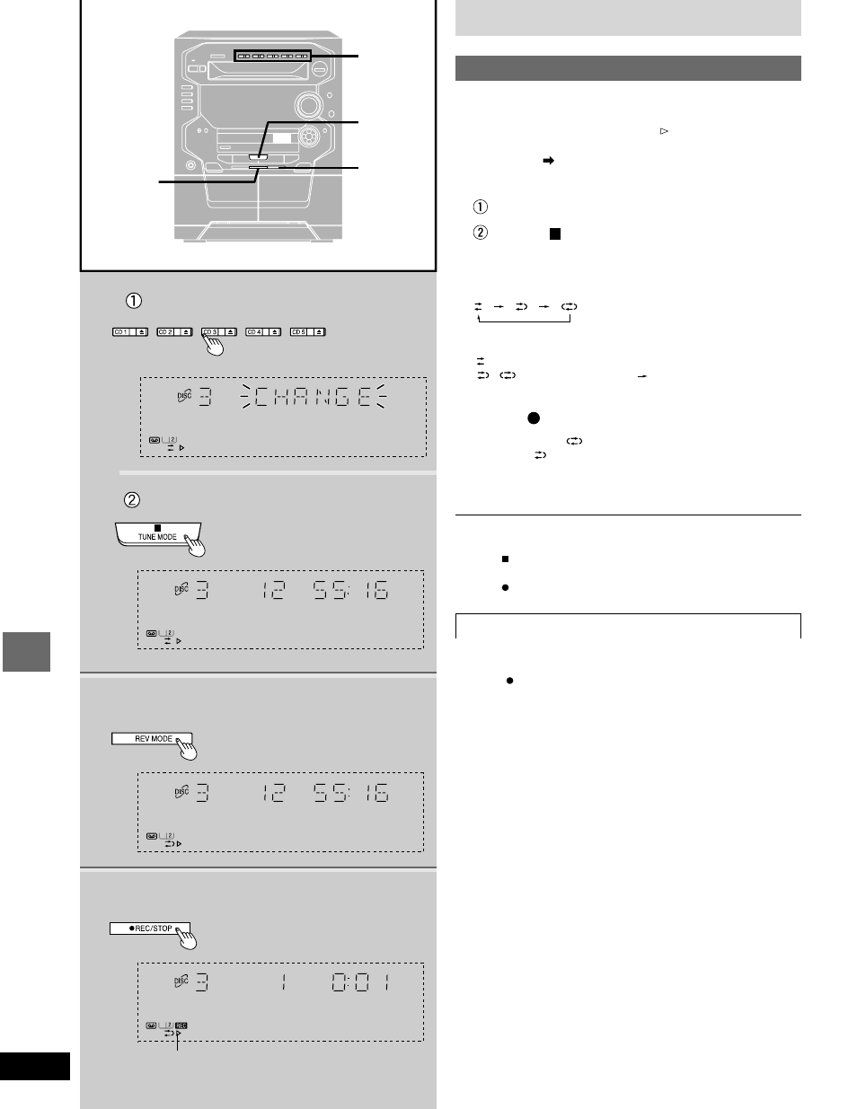 Recording from compact discs | Panasonic SC-AK58 User Manual | Page 24 / 40