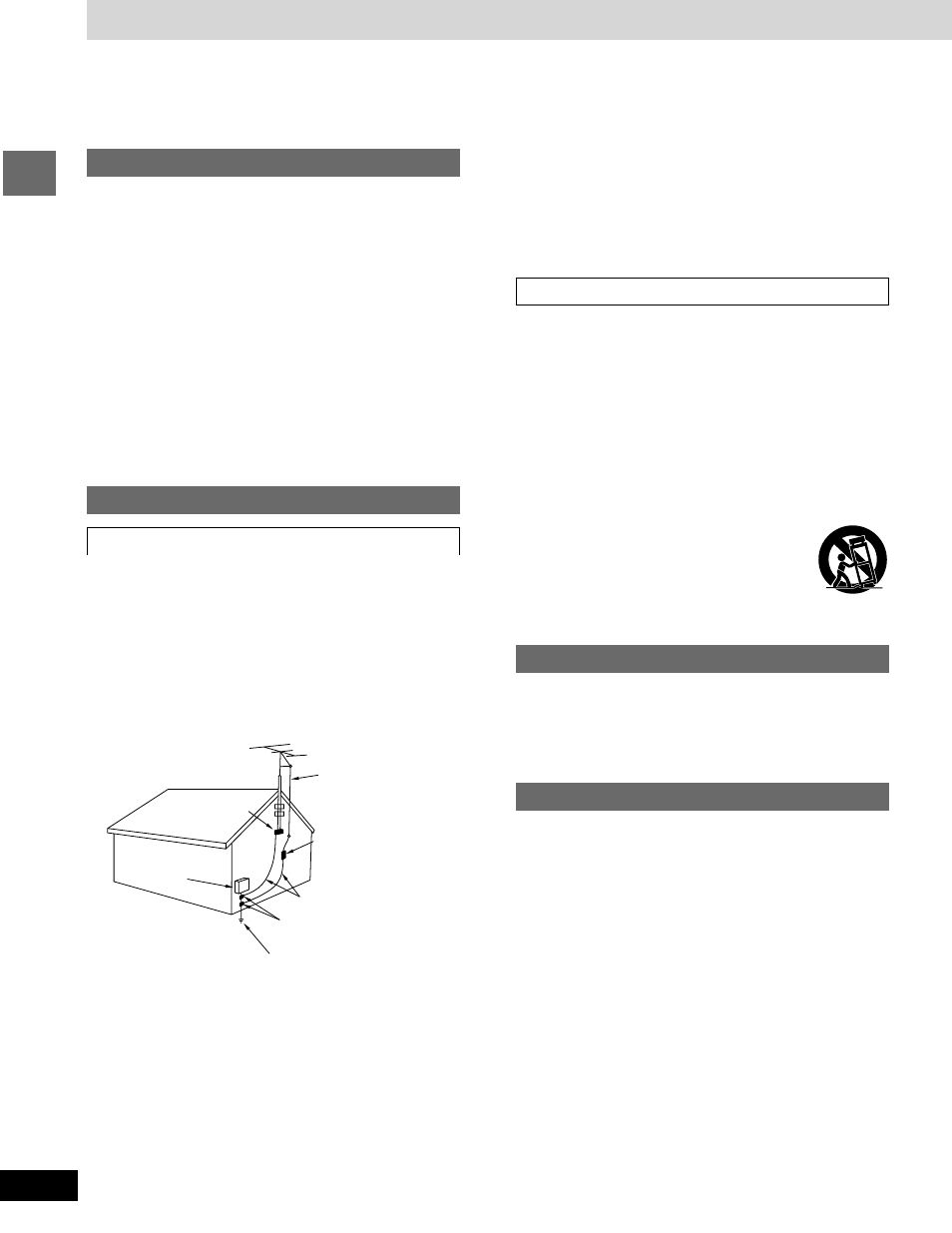 Precautions, Safety, Installation | Maintenance, Service | Panasonic SC-AK58 User Manual | Page 4 / 40