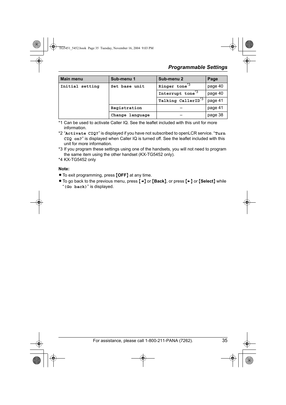 Panasonic KX-TG5451 User Manual | Page 35 / 76
