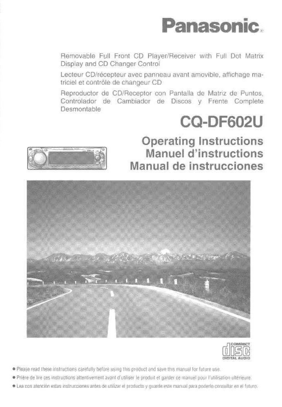 Panasonic CQ-DF602U User Manual | 124 pages