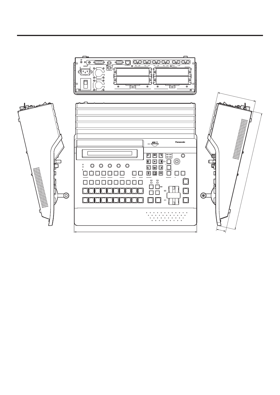 Appearance, Unit: inch (mm) | Panasonic AV-HS400AN User Manual | Page 115 / 122