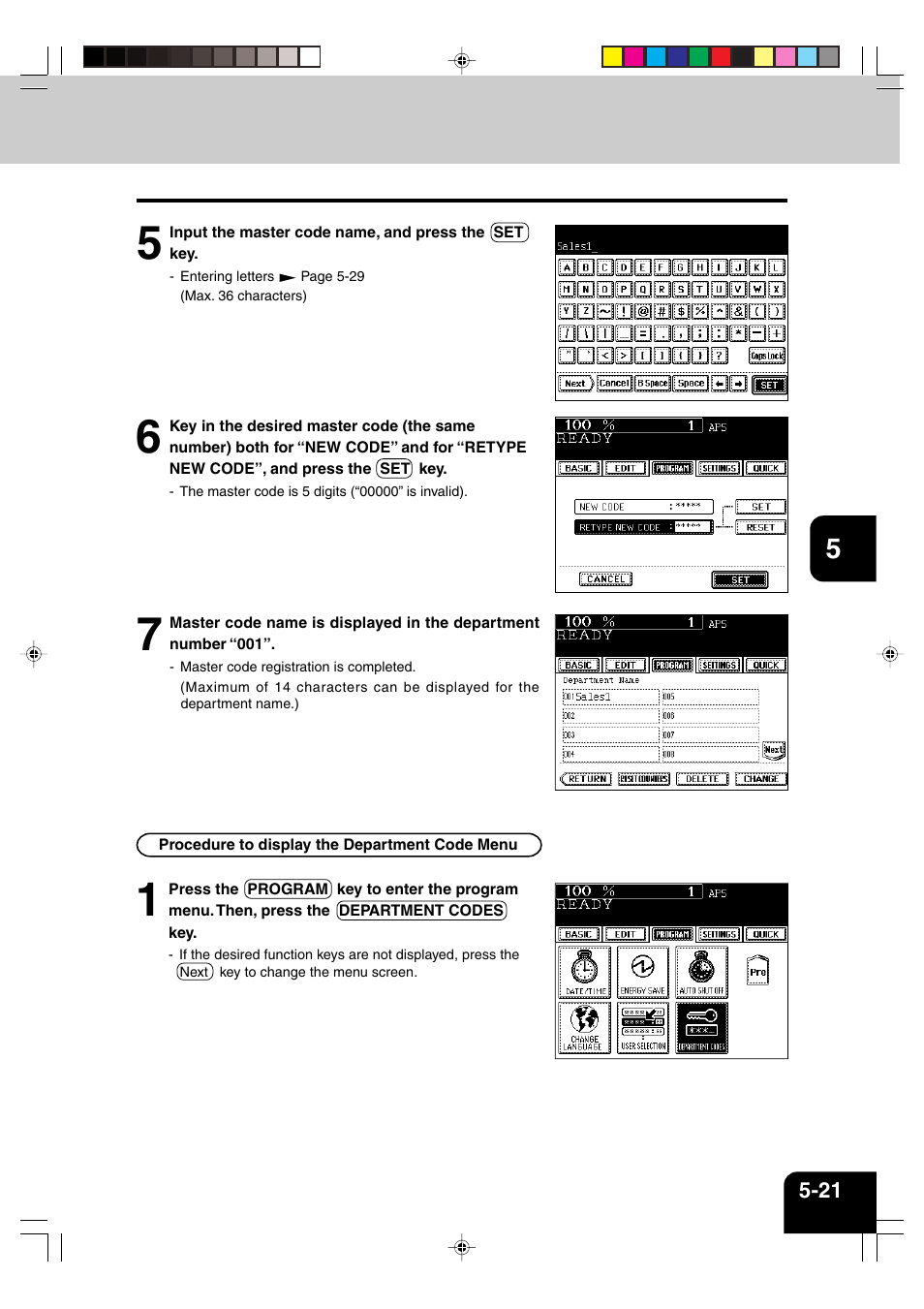 Panasonic DP-6530 User Manual | Page 109 / 172