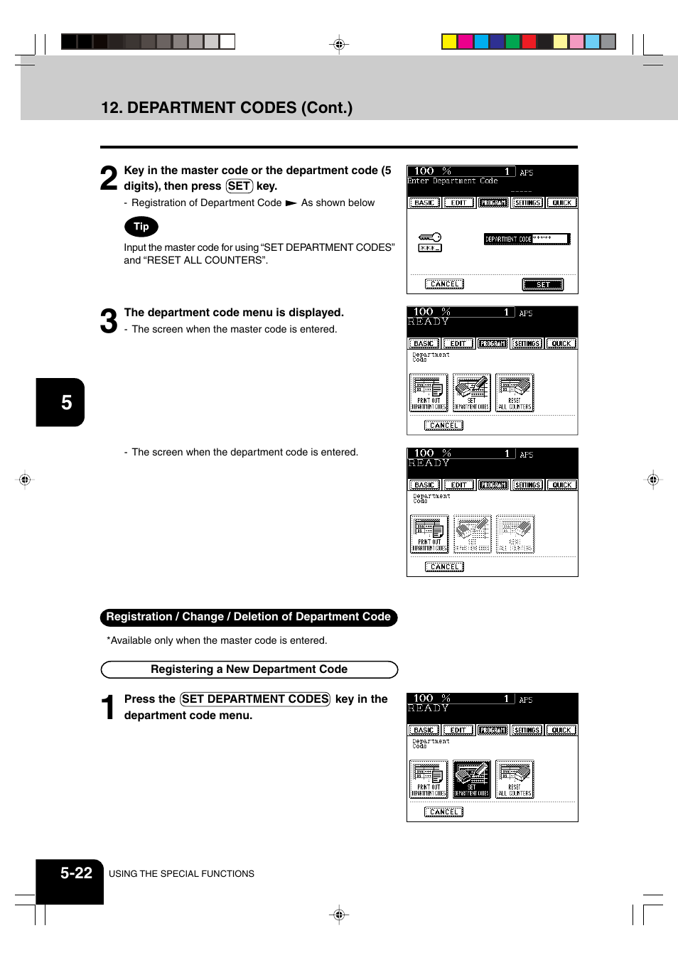 Panasonic DP-6530 User Manual | Page 110 / 172