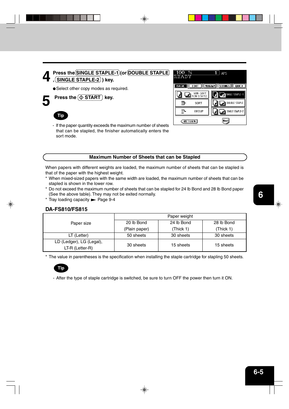 Panasonic DP-6530 User Manual | Page 125 / 172