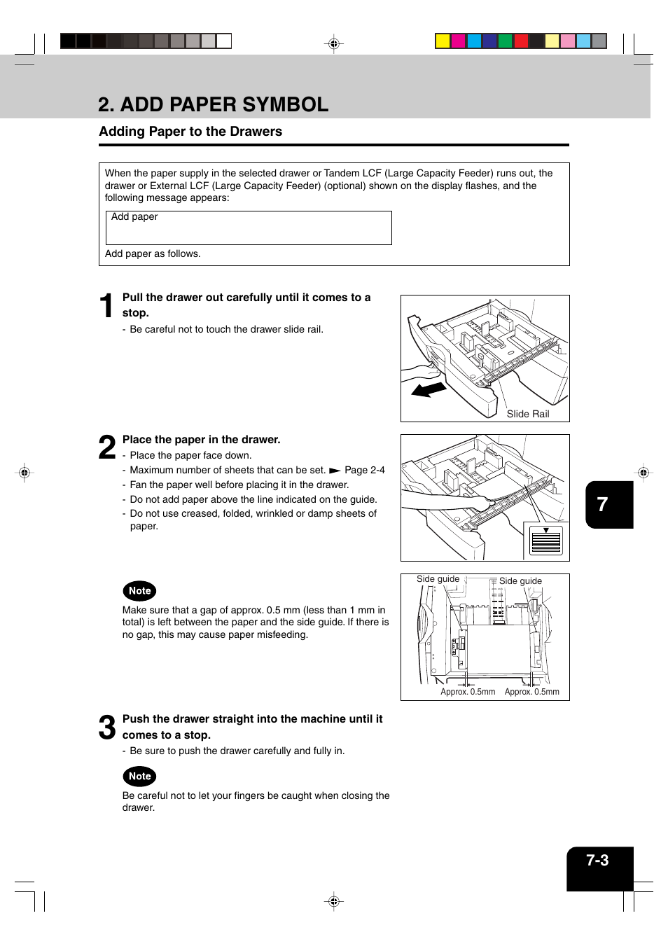 Add paper symbol | Panasonic DP-6530 User Manual | Page 131 / 172