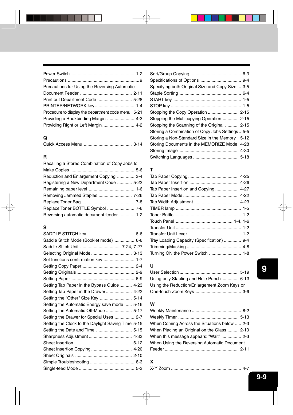 Panasonic DP-6530 User Manual | Page 169 / 172