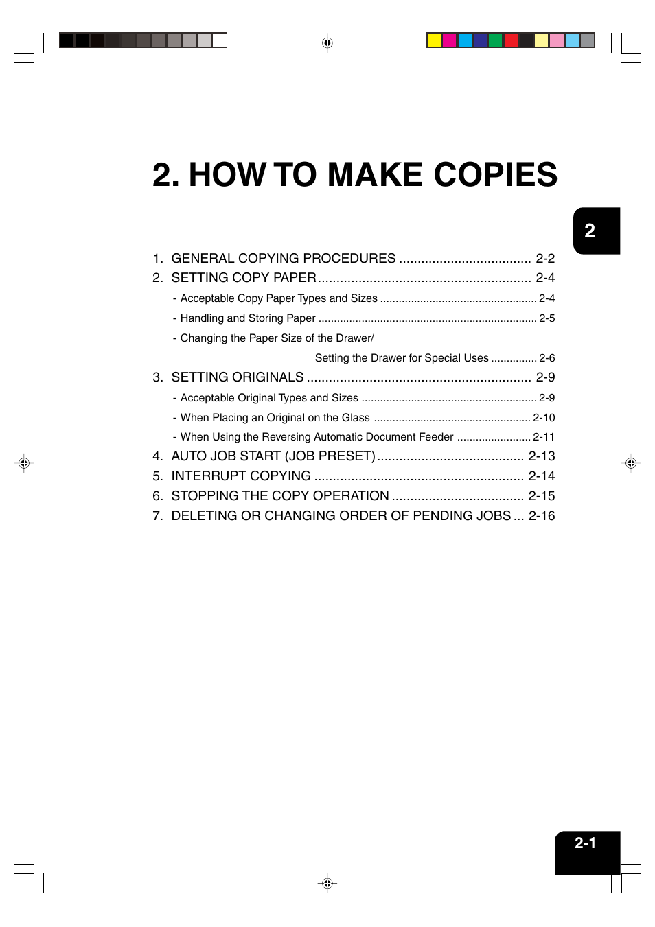 How to make copies | Panasonic DP-6530 User Manual | Page 25 / 172