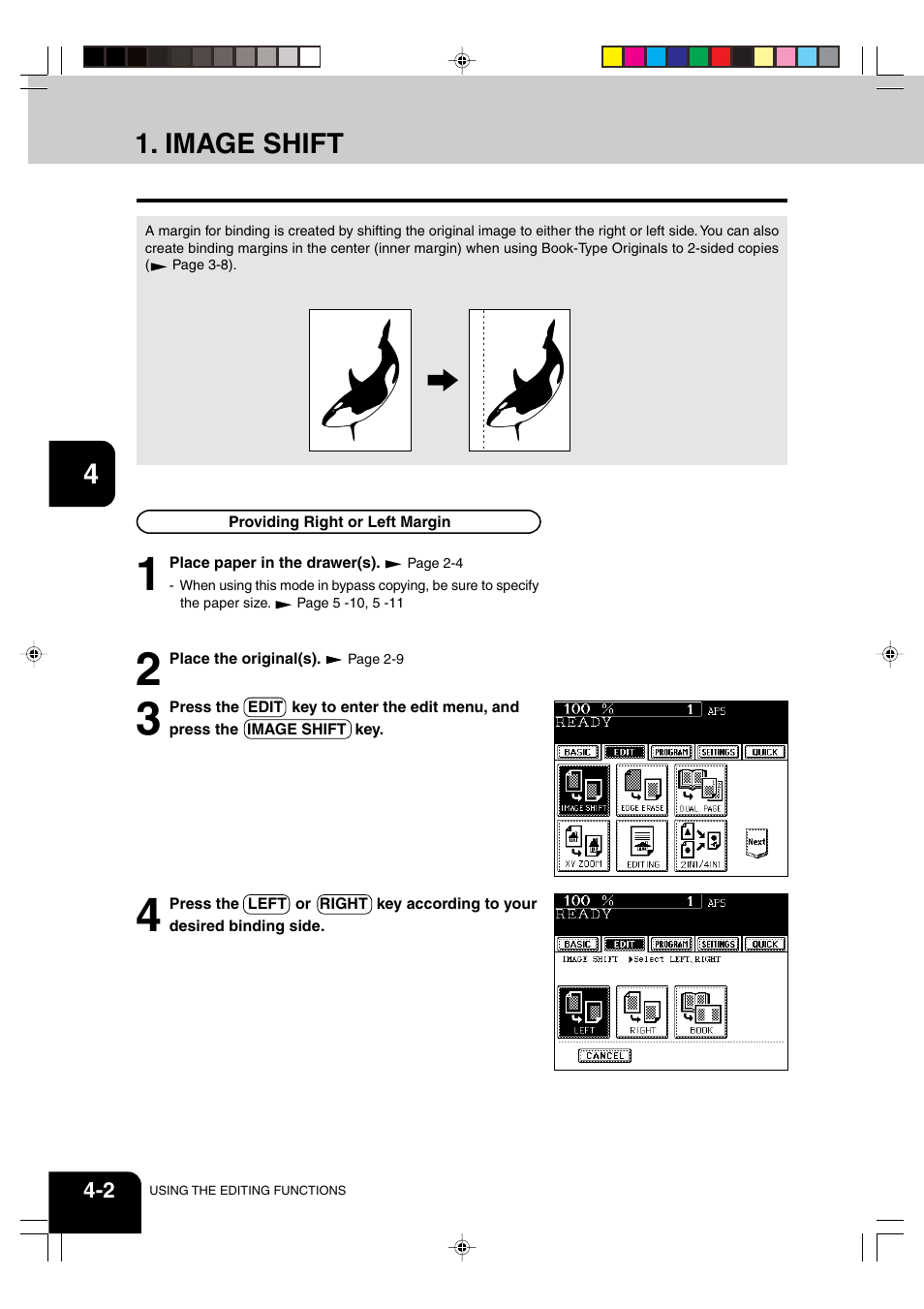 Image shift | Panasonic DP-6530 User Manual | Page 58 / 172