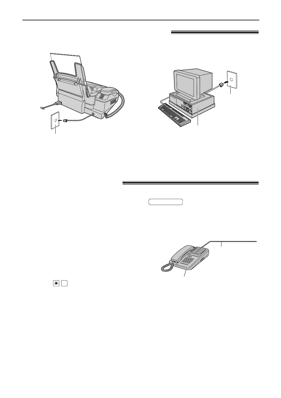 Receiving faxes, Extension telephone, Using the unit with a computer | Panasonic KX-FP155 User Manual | Page 42 / 88