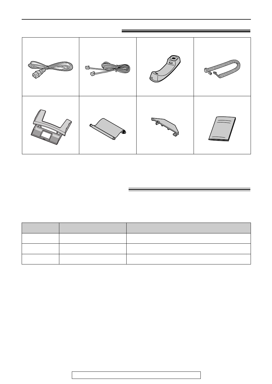 Initial preparation, Accessories, Included accessories | Accessory information | Panasonic KX-FP155 User Manual | Page 6 / 88