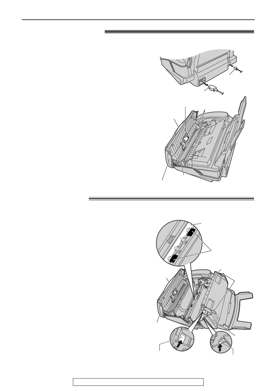 Cleaning, Thermal head, Document feeder | Panasonic KX-FP155 User Manual | Page 80 / 88