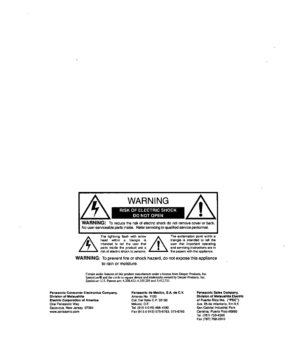 Panasonic SUPERFLAT CT-27SF26 User Manual | Page 2 / 36