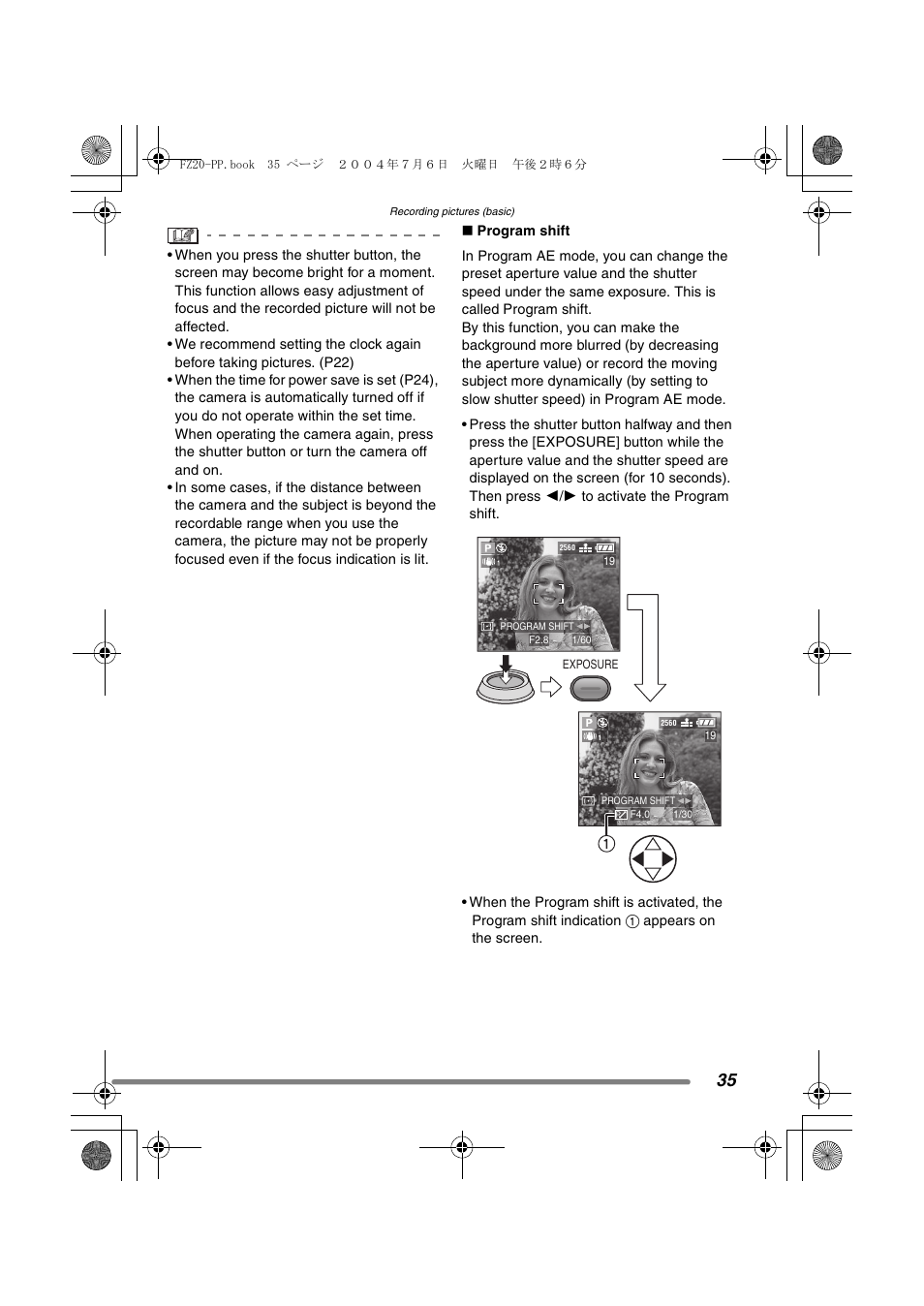 Panasonic DMC-FZ20PP User Manual | Page 35 / 128