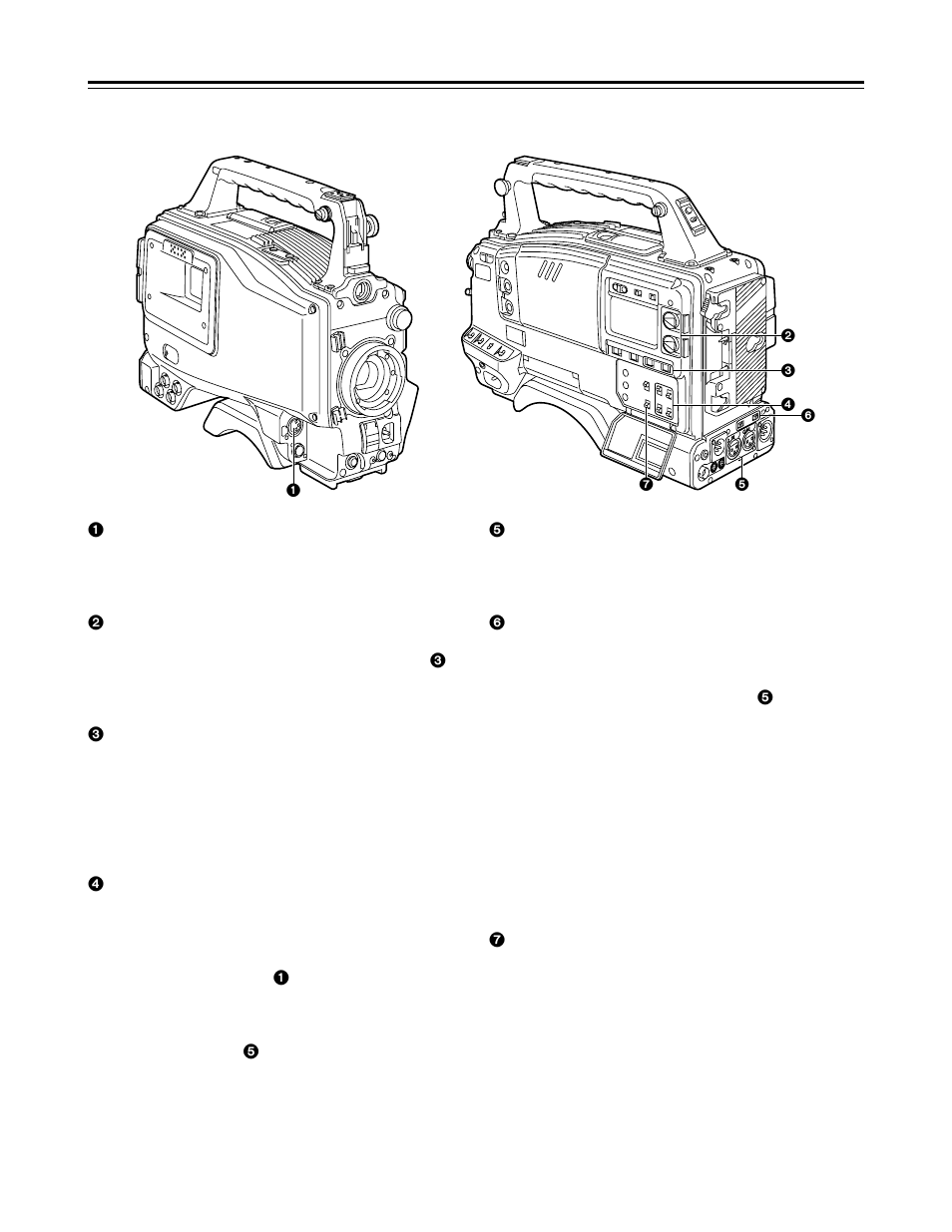 Parts and their functions | Panasonic AJ-HDC27V User Manual | Page 10 / 118
