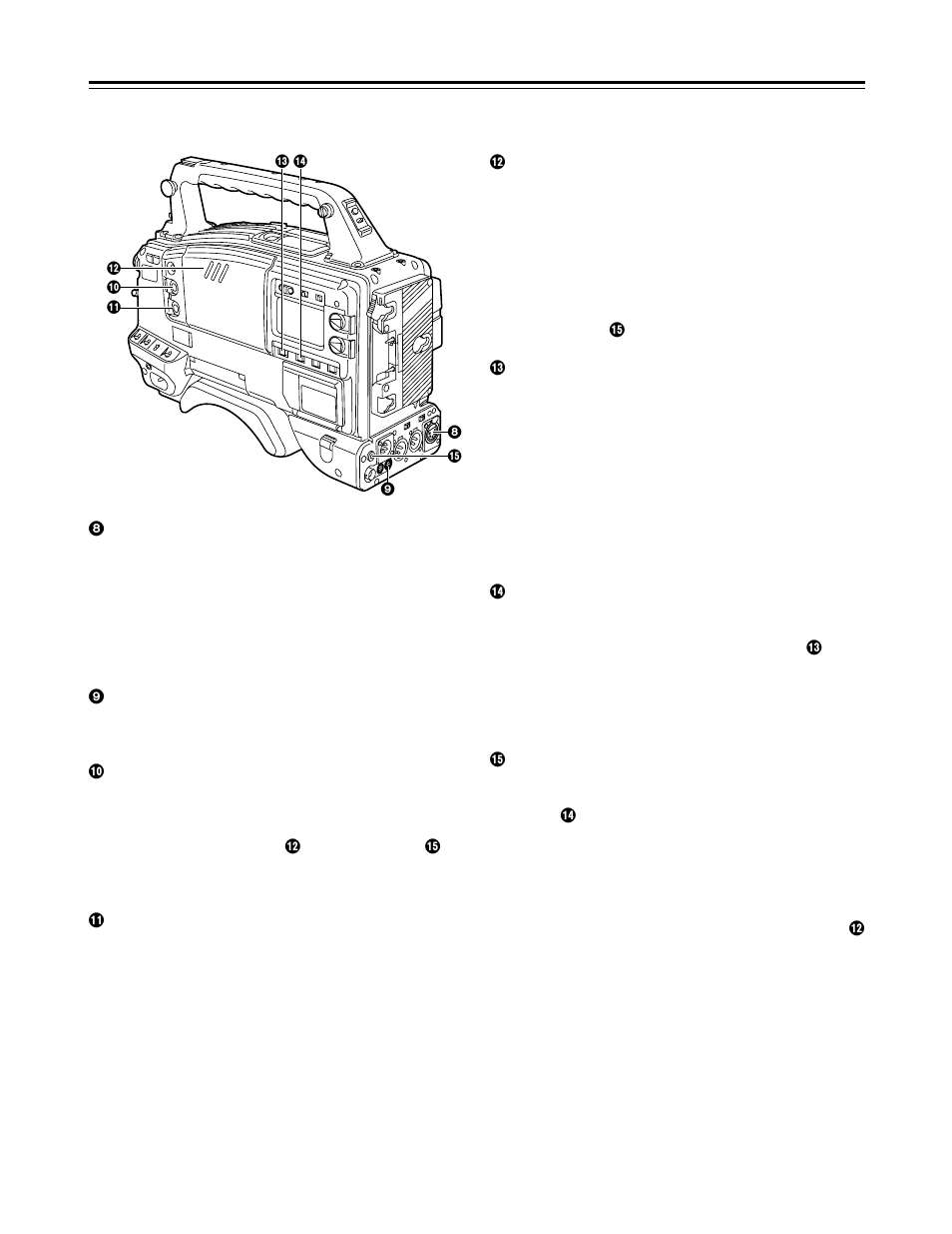 Parts and their functions | Panasonic AJ-HDC27V User Manual | Page 11 / 118
