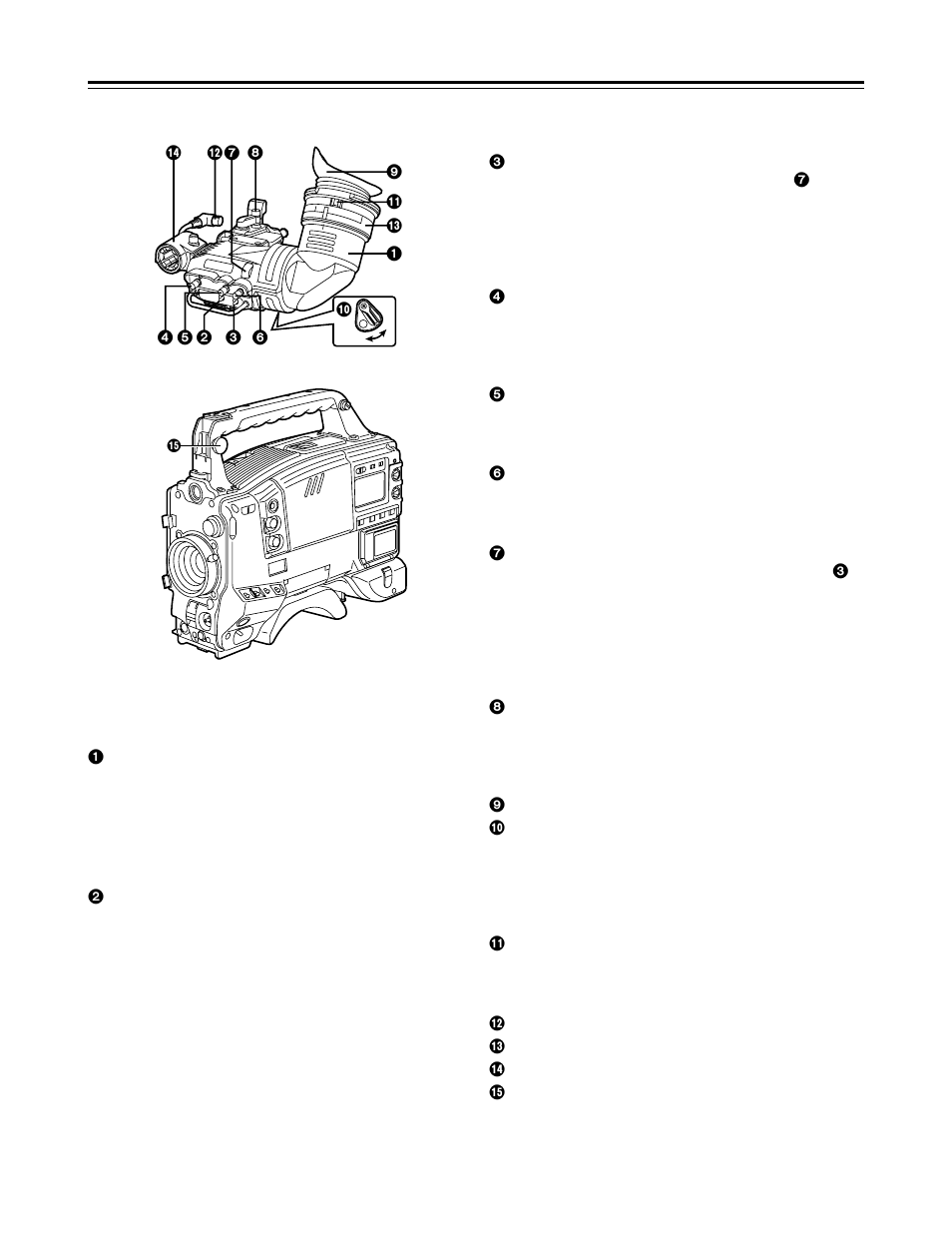 Parts and their functions | Panasonic AJ-HDC27V User Manual | Page 12 / 118