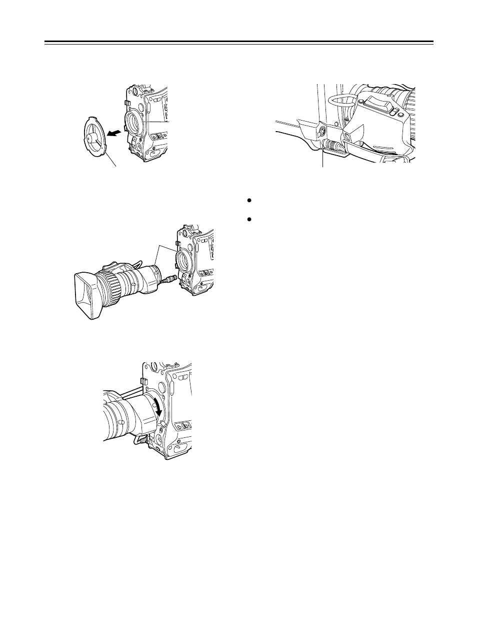 Attaching the lens | Panasonic AJ-HDC27V User Manual | Page 25 / 118