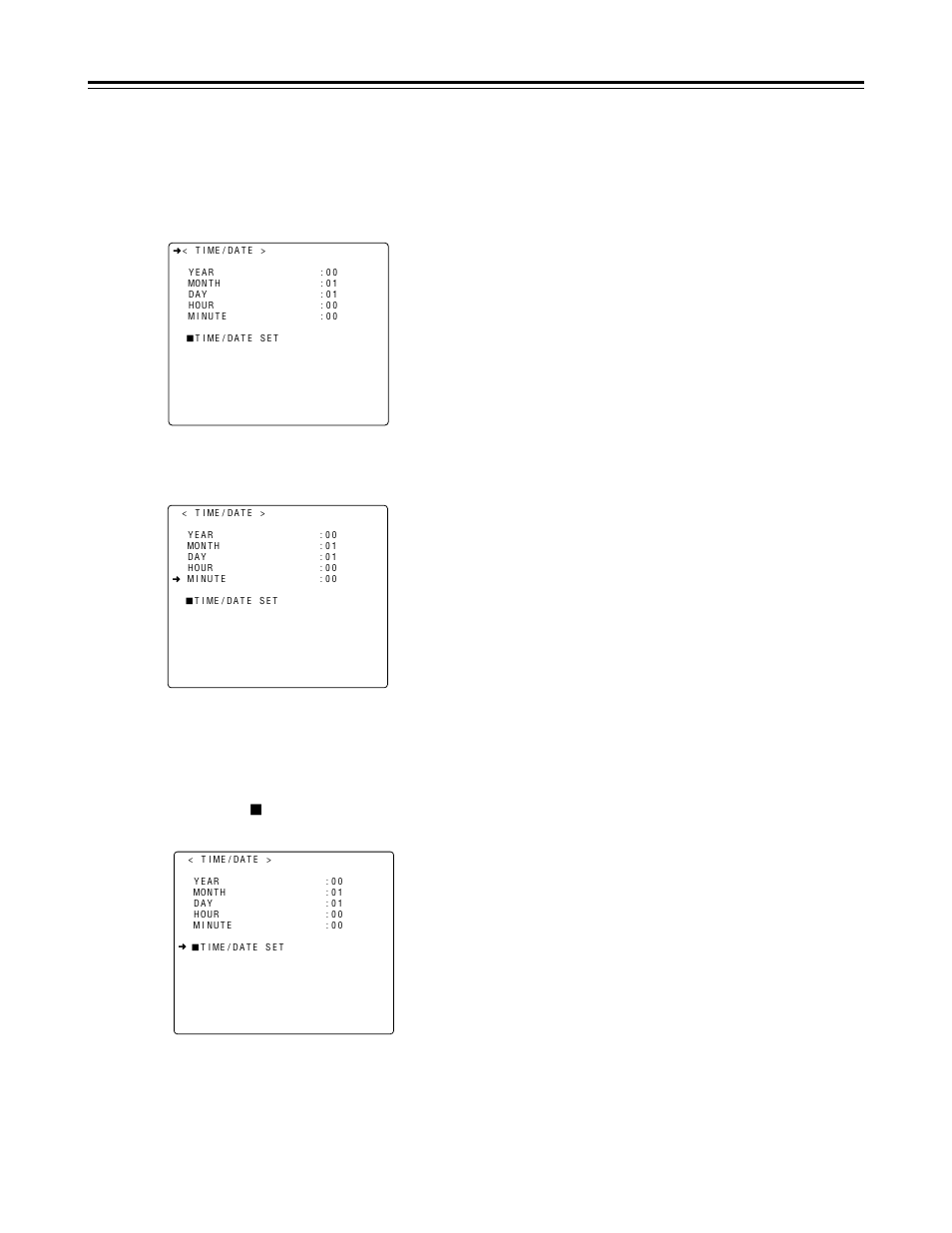 Adjusting the date and time, Adjustments and setup using the setting menus | Panasonic AJ-HDC27V User Manual | Page 46 / 118