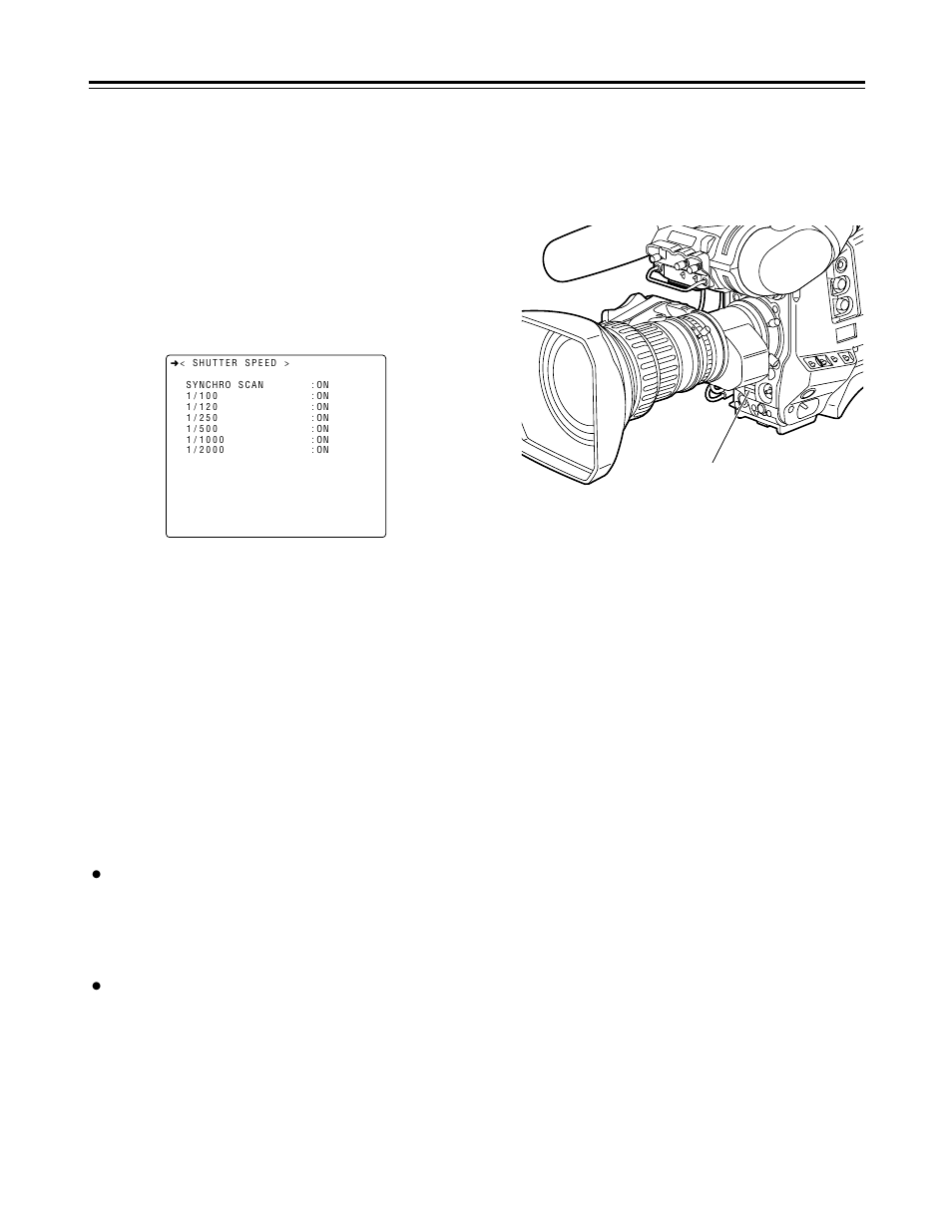 Setting the electronic shutter, Setting the synchro scan mode | Panasonic AJ-HDC27V User Manual | Page 53 / 118