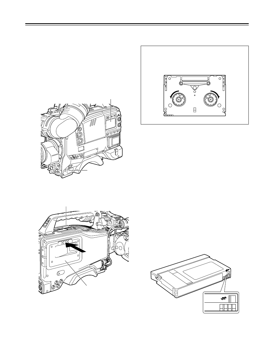 Cassette tapes, Loading a cassette tape | Panasonic AJ-HDC27V User Manual | Page 66 / 118