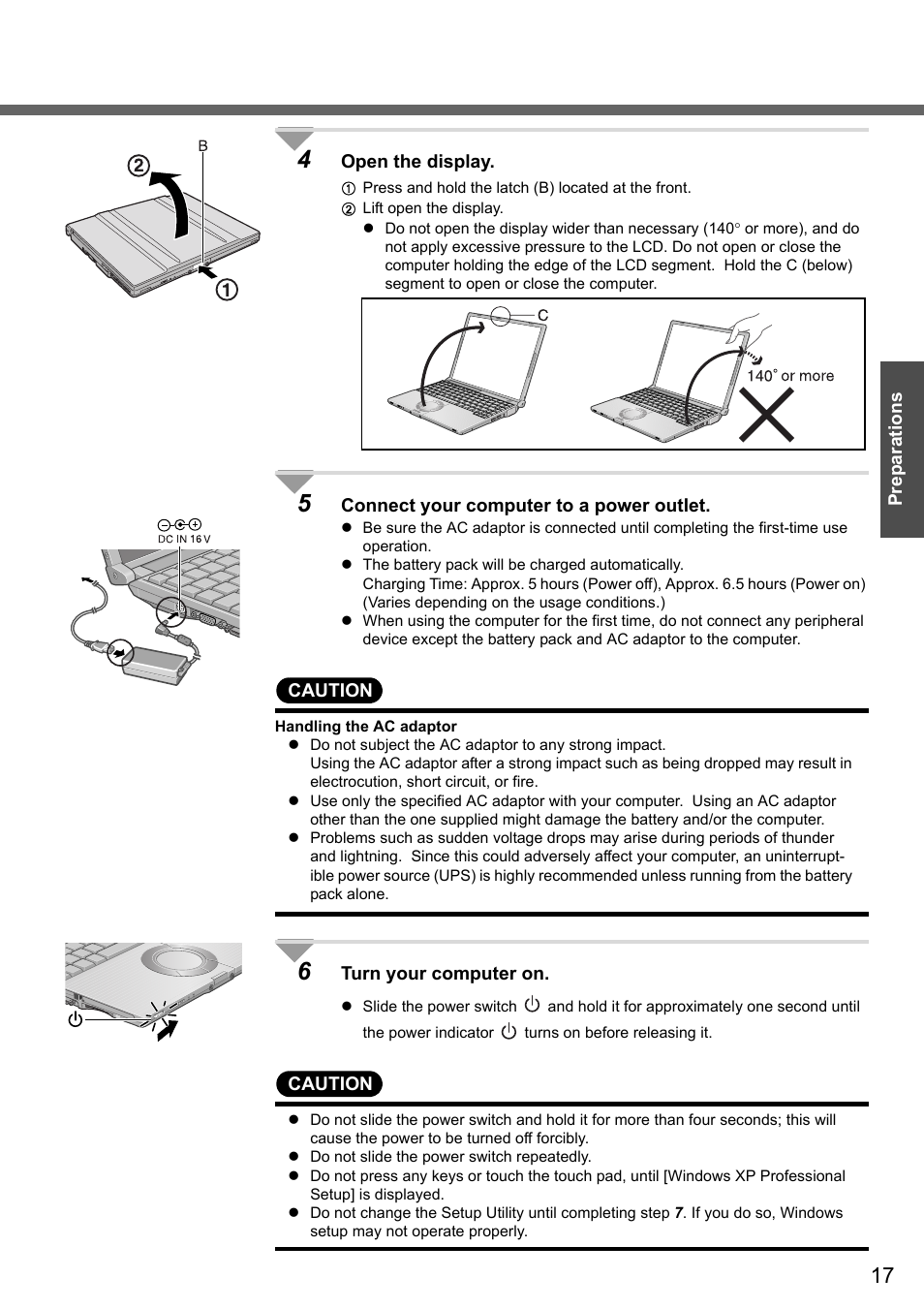 Panasonic CF-W4 Series User Manual | Page 17 / 68